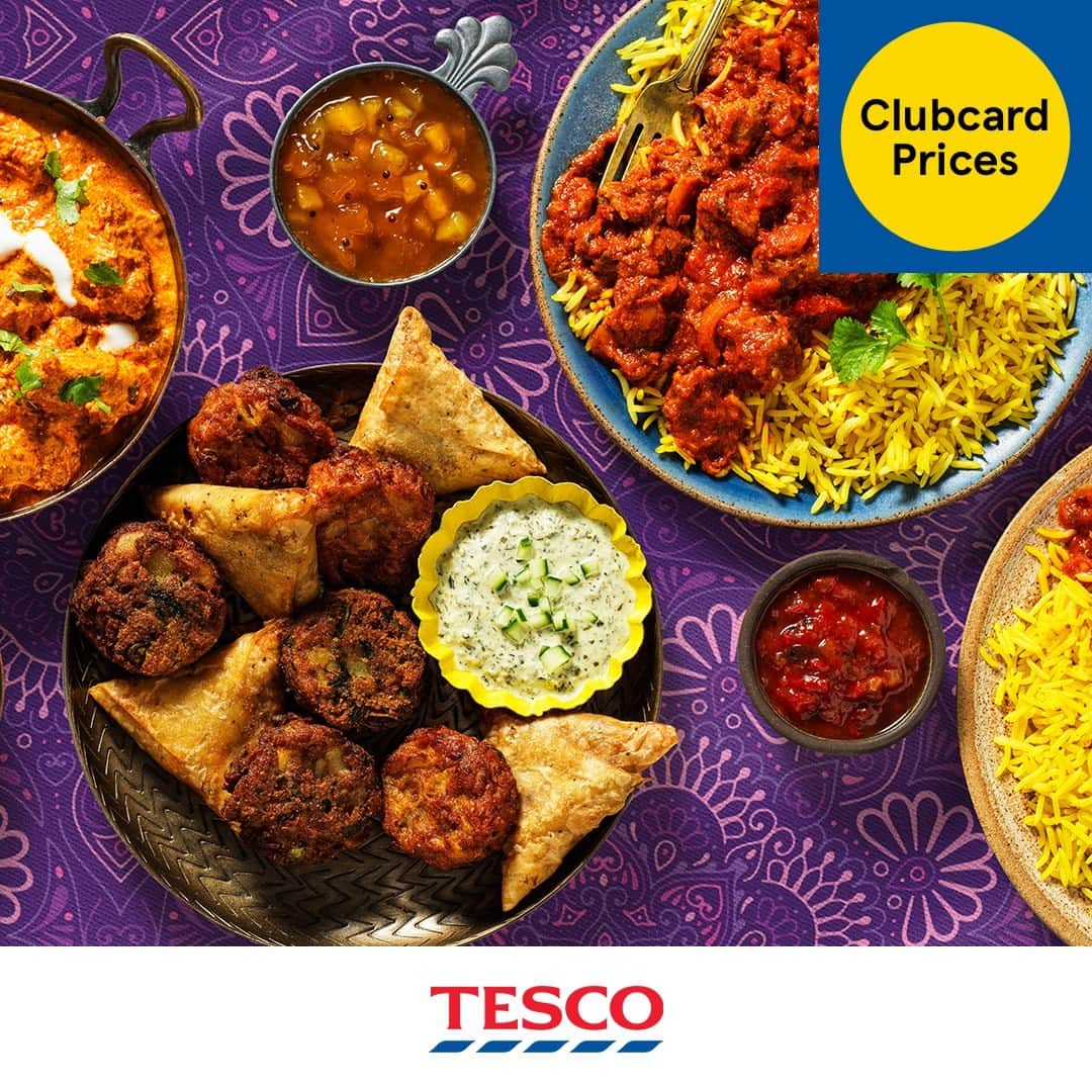 Tesco Food Officialのインスタグラム：「Elevate curry night with a selection of your favourite dishes and our new Indian-inspired dip selection. Expertly created by our chefs so you can enjoy authentic flavours at home, for less. Head to the link in bio to explore the range.」