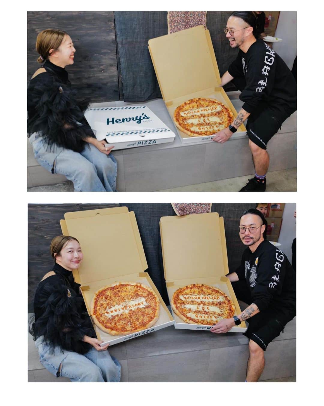 北岡りえのインスタグラム：「Thank you so, so much! 🍕🎉」