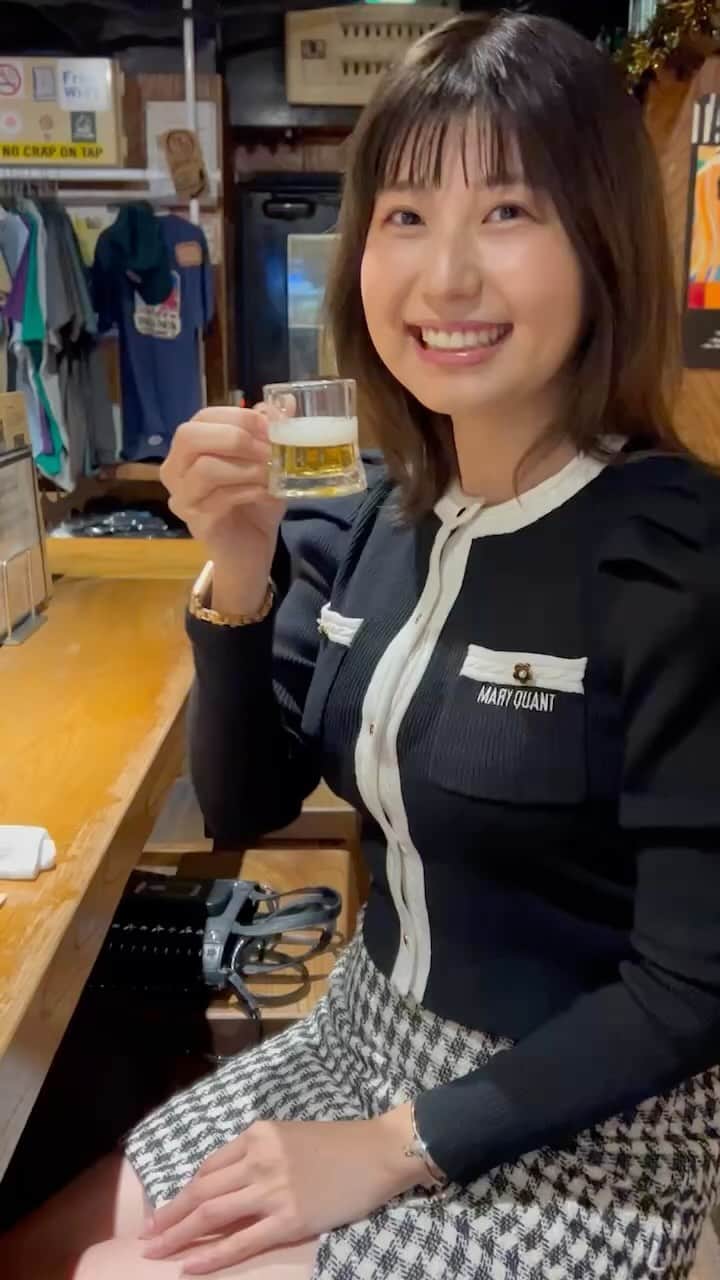 天野麻菜のインスタグラム：「ビール女子。3628」