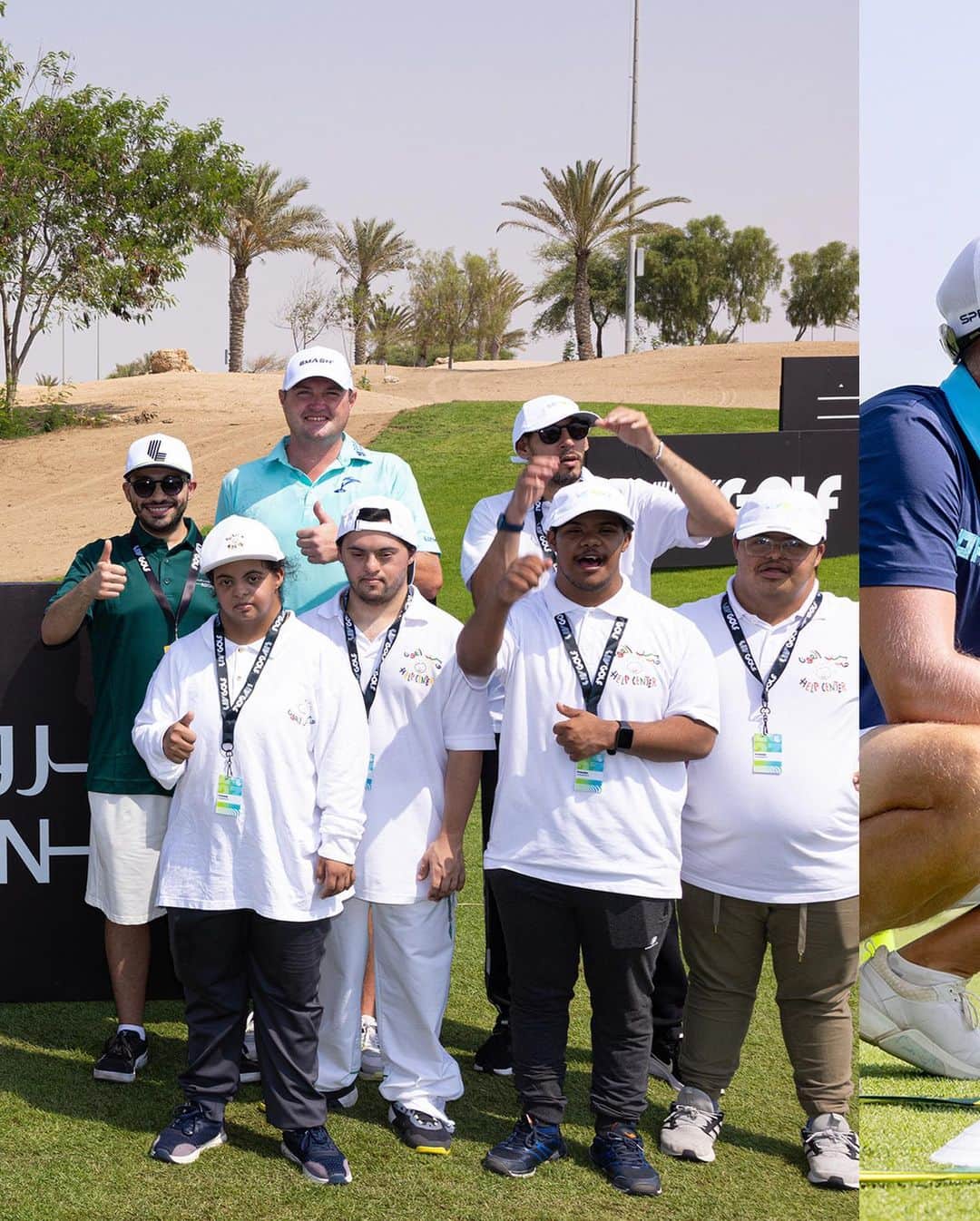 ヘンリク・ステンソンさんのインスタグラム写真 - (ヘンリク・ステンソンInstagram)「Smiles, golf swings, and hat signings😁🏌🏾‍♂️🧢  Thanks to @roshnksa and @golf_saudi for putting on the clinic with @edga_golf aligning perfectly with our #LittleSticks initiative ✨」10月12日 23時32分 - henrikstenson