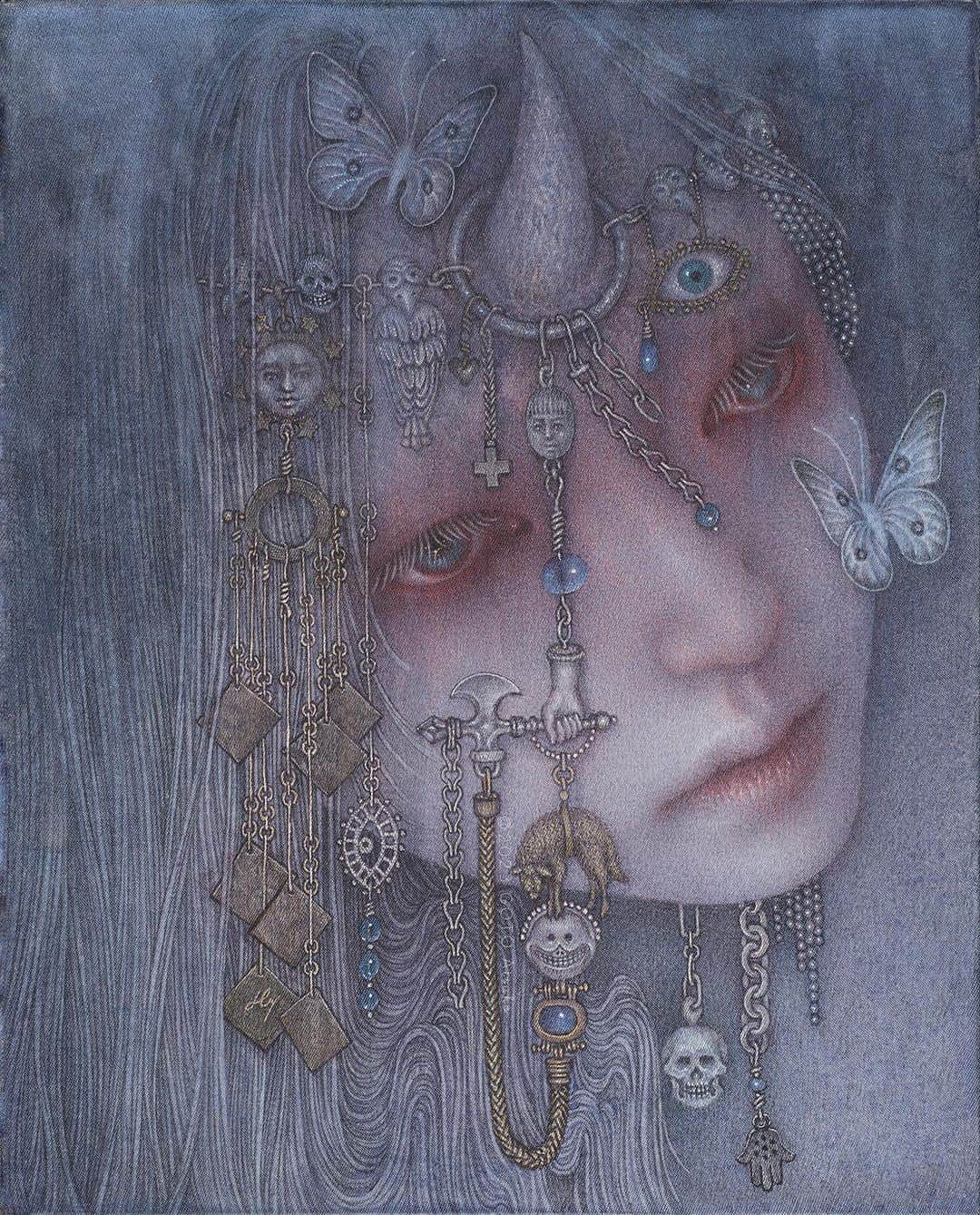 後藤温子のインスタグラム：「新作１点が参加しております↓  東美アートフェア2023 10月13(金)~15日(日) 東京美術倶楽部  〒105-0004 東京都港区新橋6-19-15 Booth No 3-16 増保美術」