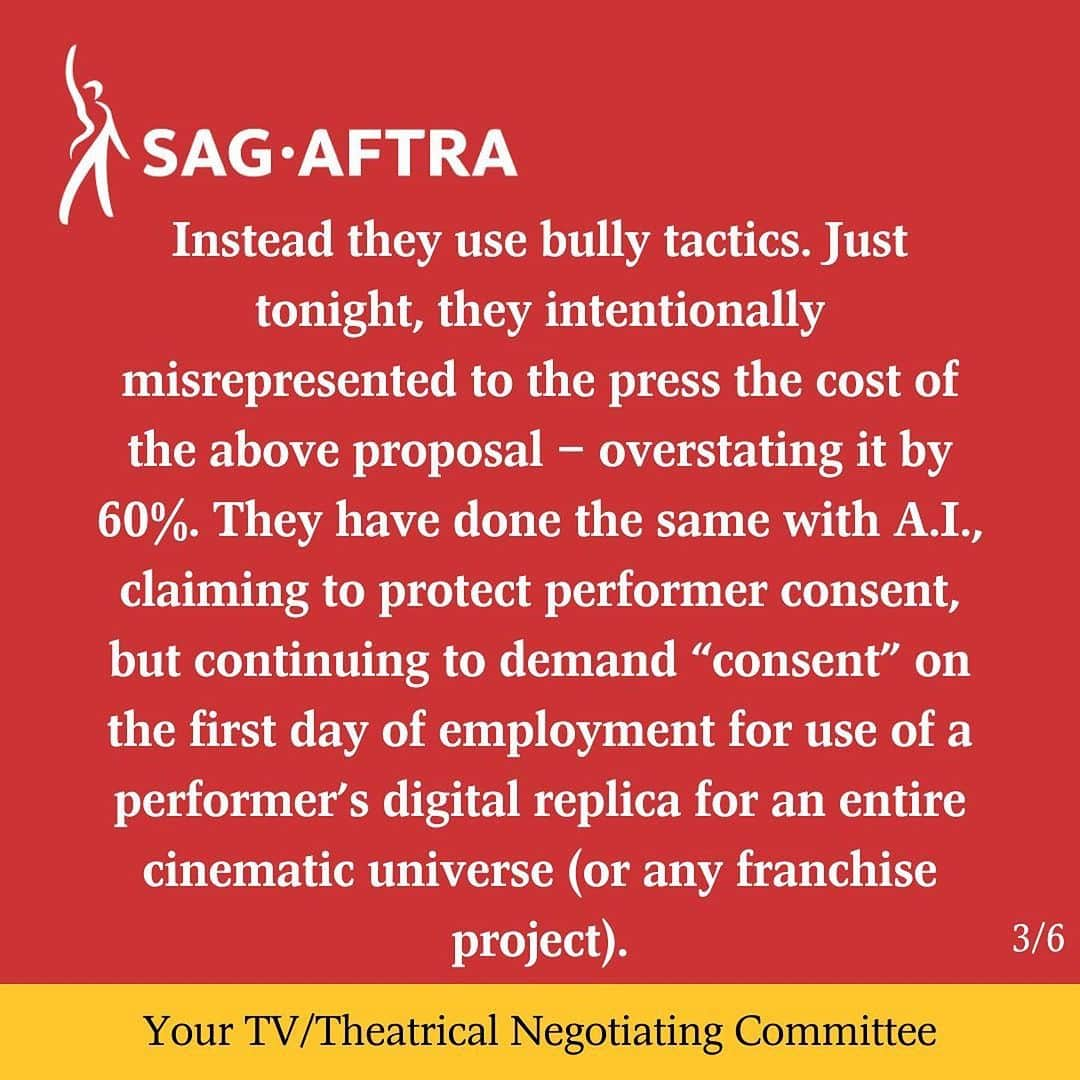 ロバート・パトリックさんのインスタグラム写真 - (ロバート・パトリックInstagram)「#Repost @sagaftra ・・・ To Our Fellow #SagAftraMembers:  It is with profound disappointment that we report the industry CEOs have walked away from the bargaining table after refusing to counter our latest offer. We have negotiated with them in good faith, despite the fact that last week they presented an offer that was, shockingly, worth less than they proposed before the strike began.  Our resolve is unwavering. Join us on picket lines and at solidarity events around the country and let your voices be heard.   One day longer. One day stronger. As long as it takes.  - Your TV/Theatrical Negotiating Committee」10月13日 0時06分 - ripfighter