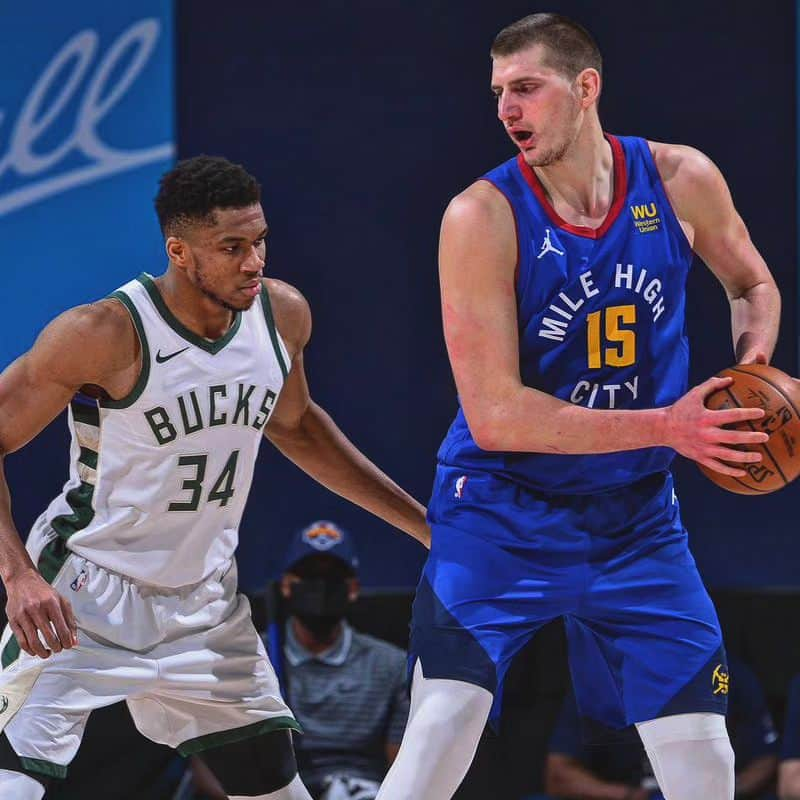 ニコラ・ヨキッチのインスタグラム：「ESPN’s player rankings:   1. Giannis Antetokounmpo 2. Nikola Jokic  3. Joel Embiid  4. Luka Doncic  5. Stephen Curry  6. Jayson Tatum  7. Kevin Durant  8. Shai Gilgeous-Alexander 9. LeBron James  10. Anthony Davis  Your thoughts? . . . #jokic #jokicnikola #joker #nikola #nikolajokic #denver #nuggets #denvernuggets #colorado #nba #basketball #serbia #usa #srbija #sombor #belgrade #beograd #mvp」