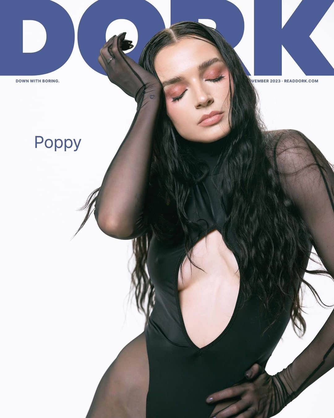 Poppyさんのインスタグラム写真 - (PoppyInstagram)「🟣 NEW ISSUE 🟣  Exploring uncharted sonic territories with a fearless exploration of identity and empowerment, new album ‘Zig!’ is @impoppy at her very best.  You'll find a full cover interview and photoshoot in our new November 2023 edition.  Order a copy at readdork.com now. Link in bio.」10月13日 1時00分 - impoppy