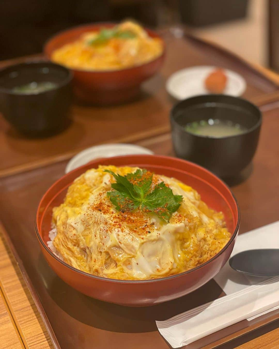 木本泉さんのインスタグラム写真 - (木本泉Instagram)「- サクッとランチ@日本橋  コレド日本橋2  "鶏三和"  最初は適当にふらっと入ったお店。 食べてビックリ、美味しいw😋  油っぽい鶏かと思いきや衣はサクサク、中は柔らかい脂少なめのお肉。  きれーにいただきました🩷  2回目！リピート🔁  #日本橋ランチ#サクッとランチ#コレド日本橋#鶏三和#チキン親子丼」10月13日 0時52分 - izumikimoto