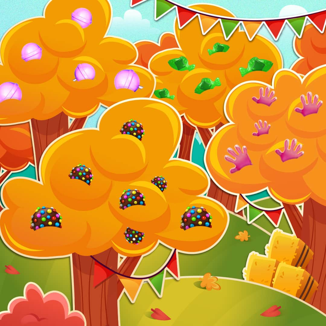 Candy Crushのインスタグラム：「dreams do come true. boosters growing on trees! which one are you picking from?」