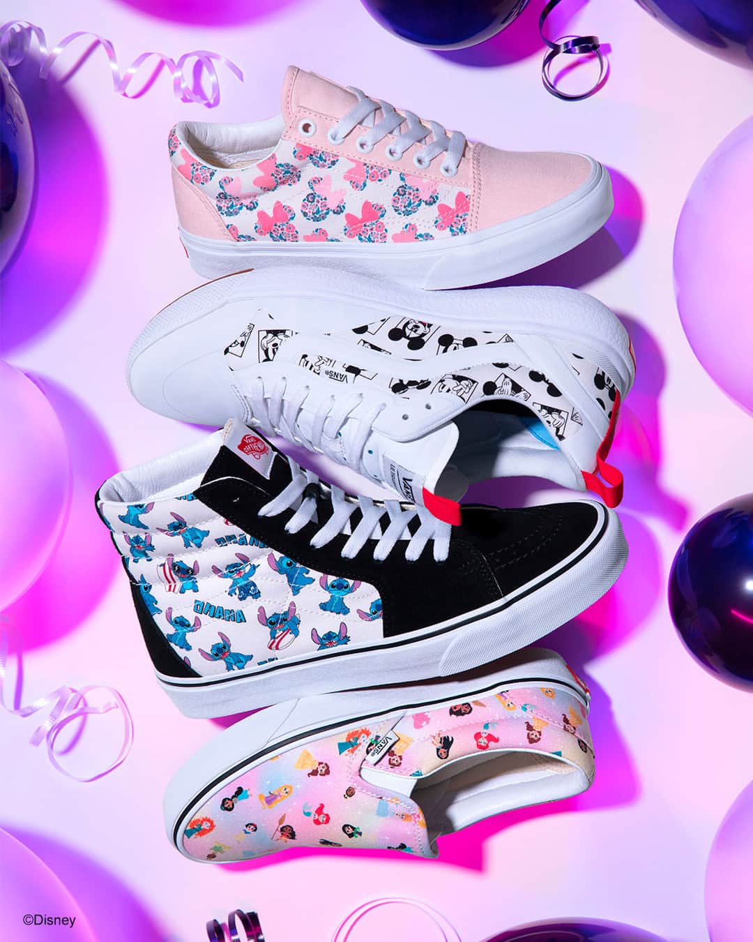 vansさんのインスタグラム写真 - (vansInstagram)「Guess what, folks? The Disney x Vans fun is not done! Design your own Disney x Vans footwear exclusively through our Customs platform. Six new prints featuring Lilo & Stitch, Disney Princess characters and more, are available now at the link in bio.」10月13日 1時01分 - vans