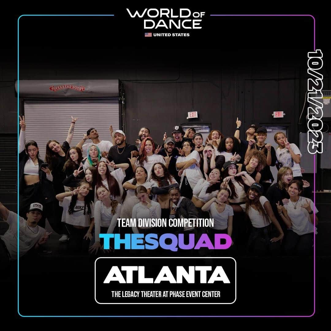 のインスタグラム：「Watch these teams show off their moves at The Legacy Theater on 10/21! You won’t want to miss this🔥  #worldofdance #wodatl23 #wodatlanta」