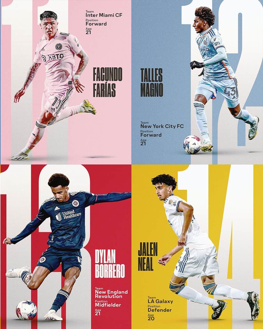 Major League Soccerさんのインスタグラム写真 - (Major League SoccerInstagram)「Stars of today and tomorrow. The best players under 22 in MLS. 🌟」10月13日 1時01分 - mls