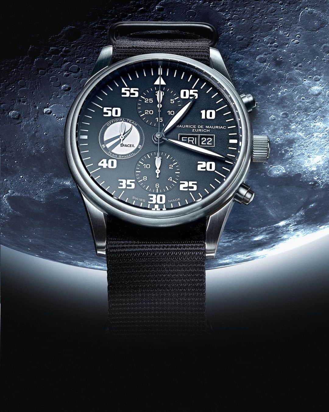 Maurice De Mauriac Zurichのインスタグラム：「The world watches what is happening in Israel and the time stands still. But one is for sure: #lovealwayswins and not war!  It wasn't so long ago that our watches were part of the Israeli moon landing operation as part of the Google Lunar X Prize. Together with #spaceIL, we launched our Moonwatch back then. We are still proud to have been part of this incredible story, such a little country with such a big impact in the world...it still is.  Many of the people who were involved are friends with us today. We want to shout out to all these people & to our friends & family in Israel that we are shaken and we care. 🤍💙🇮🇱#ourloveisstrongerthantheirhate   Massimo, Leonard, Masha and the whole Dreifuss family  #MauriceDeMauriac #MDM #MDMuhren #MDMwatches #israel #spaceil #space #spacex #spaceart #israel #israelpalestine #pleasepeace #peace #shabbatshalom #shabbat」