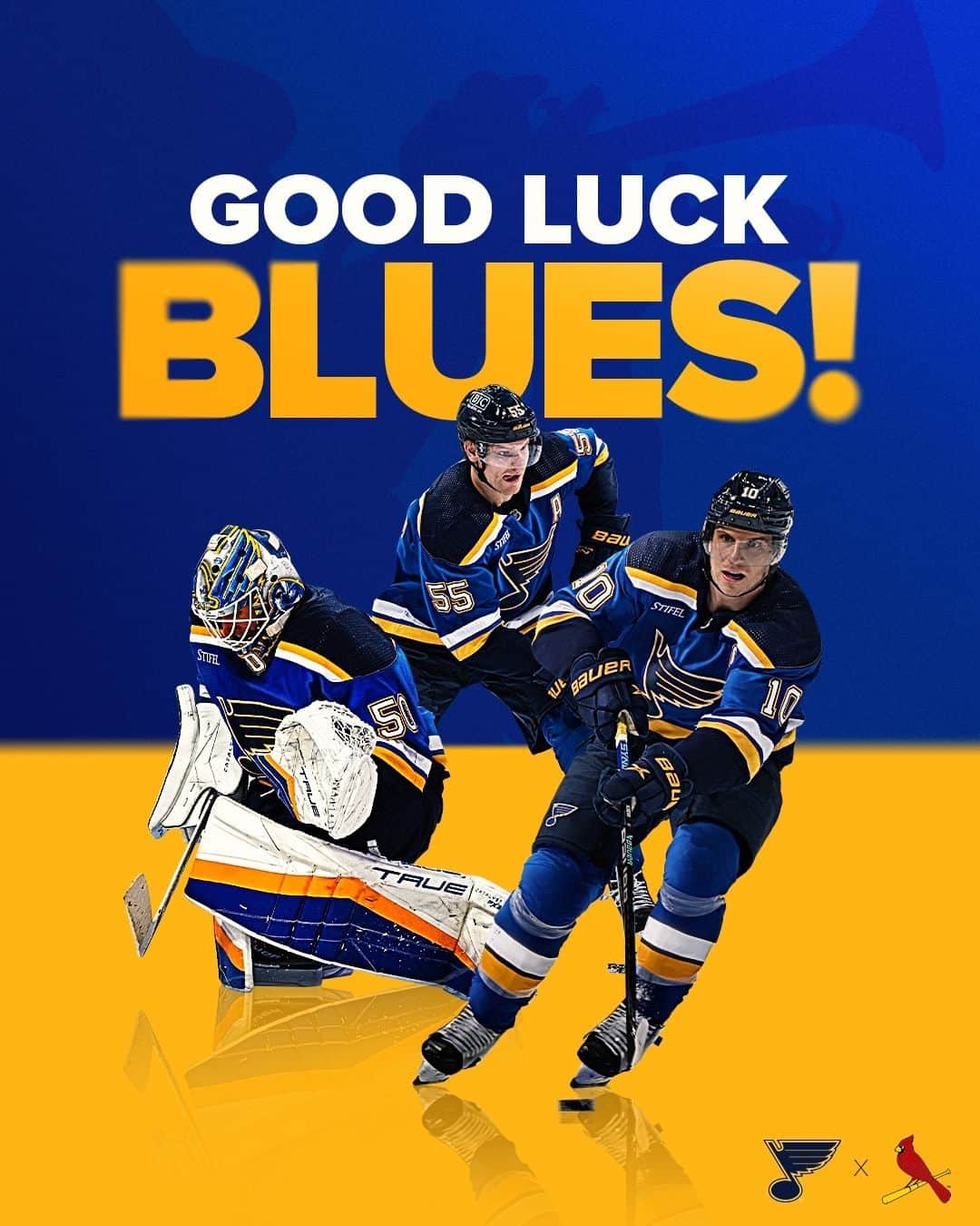のインスタグラム：「It's almost time to drop the puck!  Good luck this season, @stlouisblues! 👊」