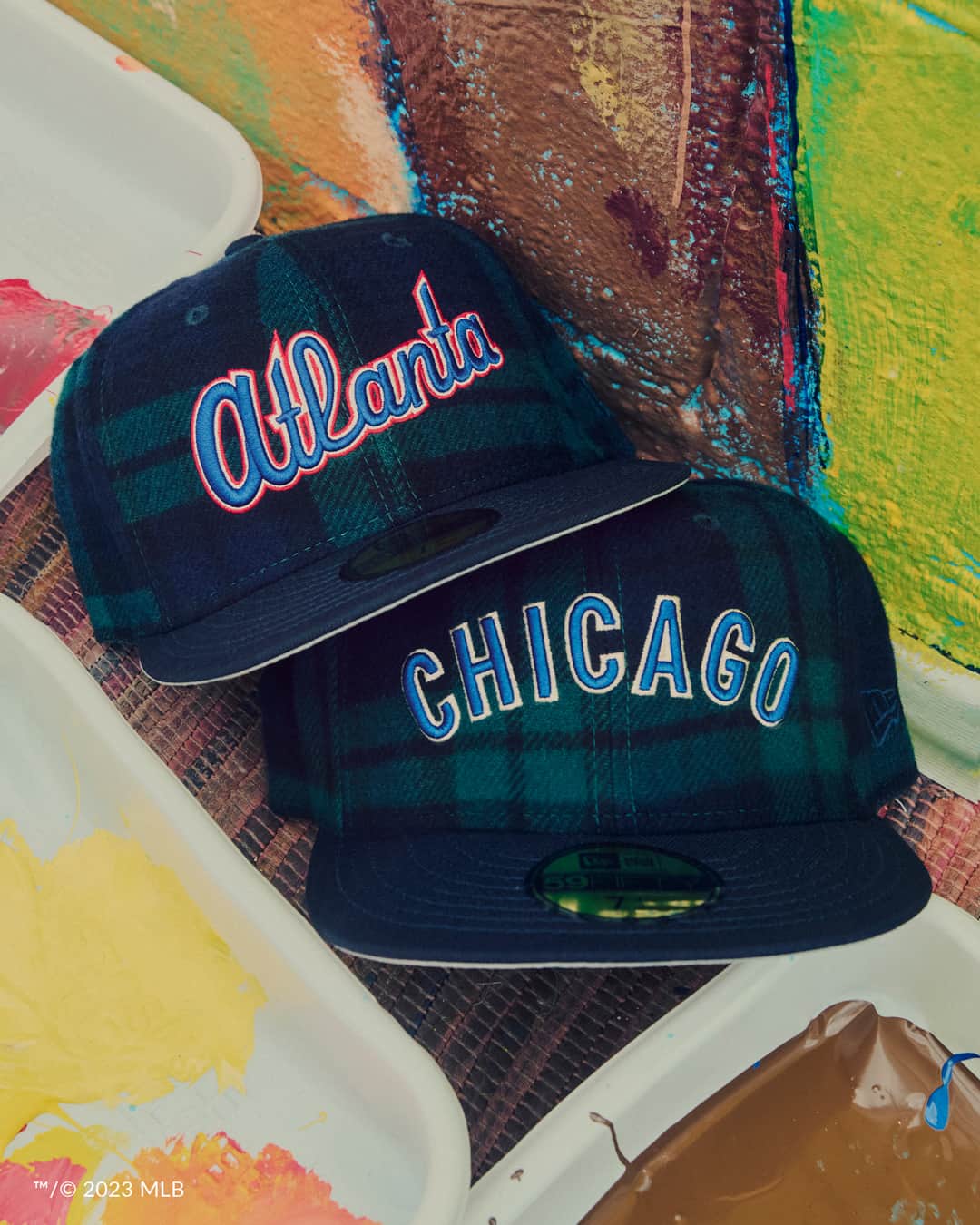 ニューエラ・キャップのインスタグラム：「Add a touch of fall to your fan gear with MLB Plaid. Headwear and apparel is available now in select teams.」