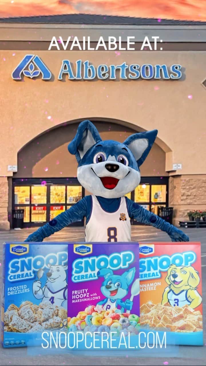 スヌープ・ドッグのインスタグラム：「Get your @snoopcereal @albertsons now. @masterp @post_cereals」