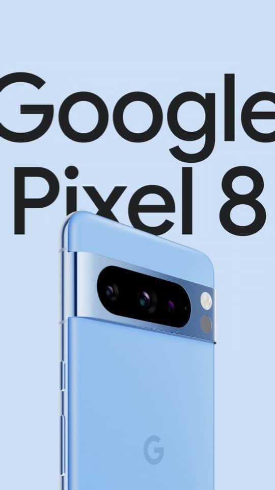 Googleのインスタグラム：「AI in your hands.  Relive every moment, even better than you remember it with the new #Pixel8:  🪄 Add custom edits and studio-quality enhancements to any photo with Magic Editor¹ 🔇 Reduce distracting sounds in a few taps with Audio Magic Eraser² 👨‍👩‍👧‍👦 Combine similar photos into one fantastic picture with Best Take³  With Google AI and our best Pixel Camera, #Pixel8 Pro is the most powerful, personal Pixel yet — available in-store or online today at GoogleStore.com  ¹Requires Google Photos app. ²Requires Google Photos app. May not work on all audio elements. ³Requires Google Photos app. May not work on all images.」