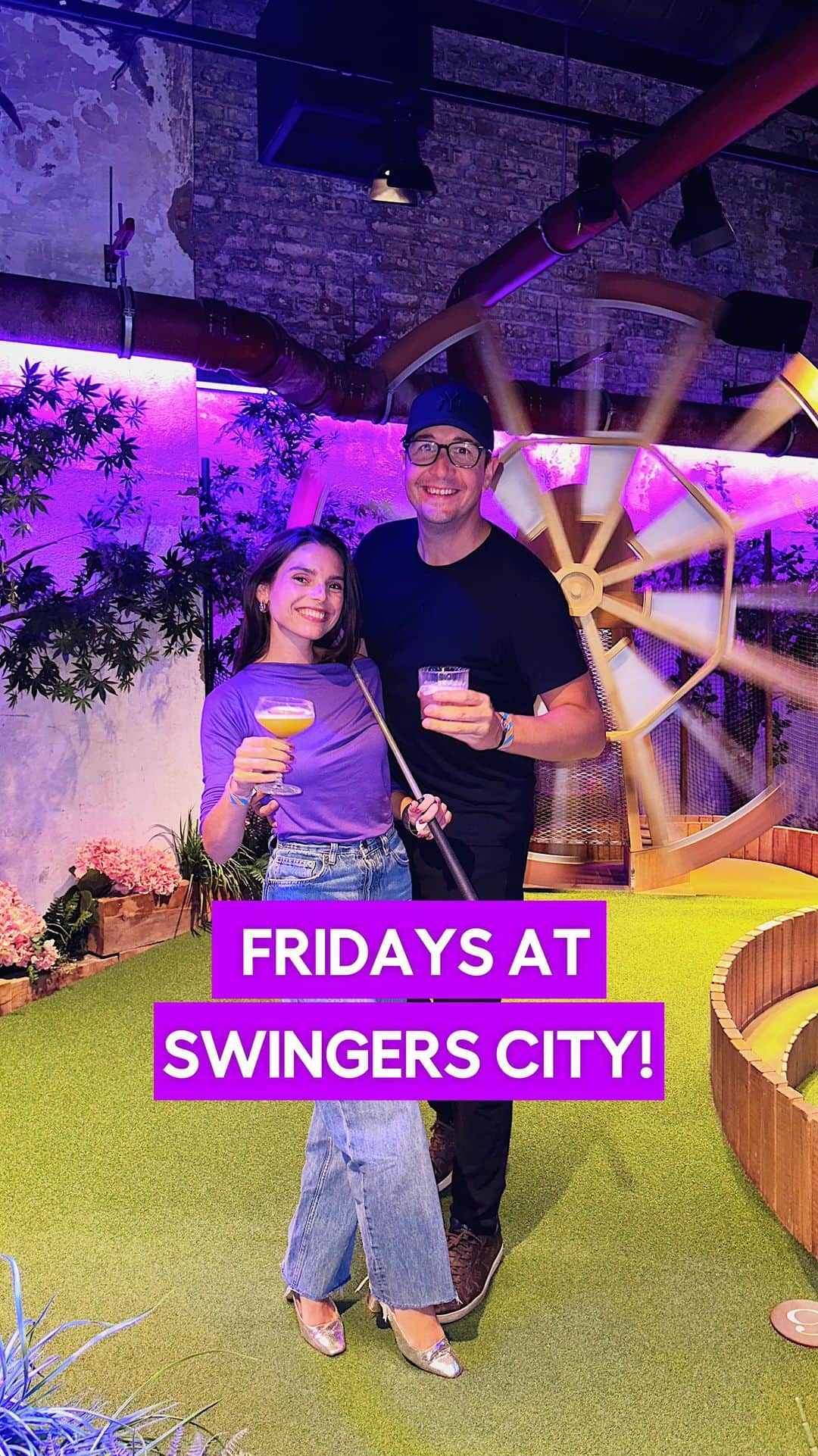 @LONDON | TAG #THISISLONDONのインスタグラム：「ad 🍹🏌🏽‍♂️ Start your weekend in style at @SwingersLDN City! 😎🏙️ Enjoy unlimited drinks every Friday - ALL DAY - with the Cocktail Set! You get:   🍹 90 minutes of unlimited drinks • ⛳ A round of crazy golf • 🌮 Epic street food • ✅ A reserved area! ✨✌🏼✨  Available ALL DAY on Fridays for £49 per person. Only at #SwingersCity – we’ll see you there! 🔥   @MrLondon @Alice.Sampo ❤️ ___________________________________________  #thisislondon #lovelondon #london #londra #londonlife #londres #uk #visitlondon #british #🇬🇧 #whattodoinlondon #londonreviewed #foodiesoflondon #londonfoodies #londonfoodie #londonfood #londonrestaurants #londonbars #londonrooftop #londonviews #thecityofldn #crazygolf #golf」
