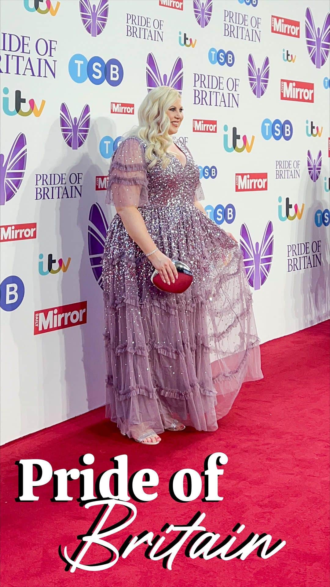 ルイーズ・ペントランドのインスタグラム：「Just the MOST special night, @prideofbritain, on tonight at 8pm, @itv. Do yourself a favour, have tissues to hand. The winners are beautiful, remarkable, amazing people and you will be a MESS! 😭💜🥹」