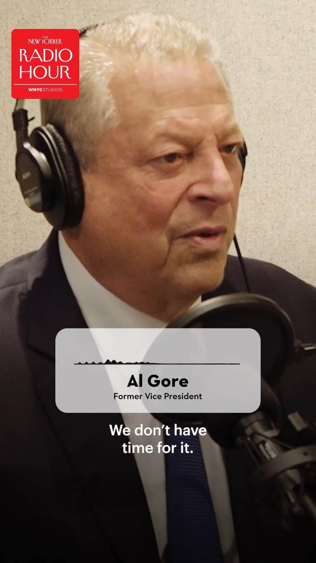 The New Yorkerのインスタグラム：「On a new episode of Radio Hour, Al Gore weighs in on climate denial—and why we don’t have time for it. Listen to the full episode at the link in our bio.」