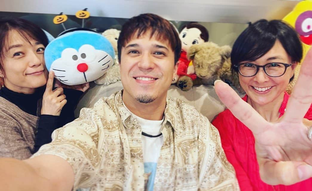 萩野志保子さんのインスタグラム写真 - (萩野志保子Instagram)「I love my job 🗣️🎙️❤️ #アフレコ #voiceacting   #かかずゆみ #木村昴 #ありがとう」10月13日 6時33分 - shihoko_hagino