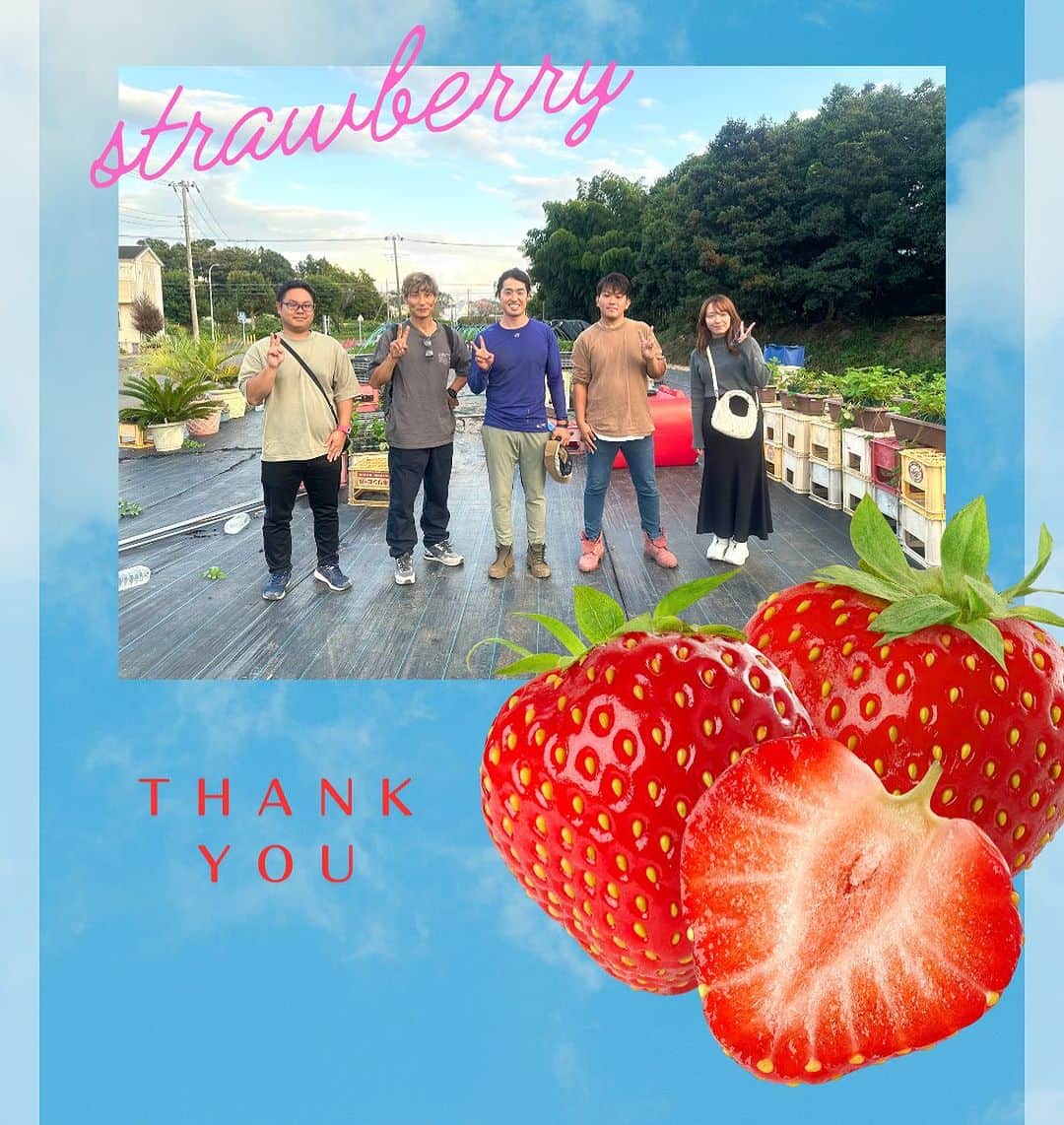 のインスタグラム：「🍓 昨日はわざわざ群馬から🚗  金井いちご園　金井さん @kanai15land   お弟子さんを連れて来てくれました🙇  私が実家に帰ると いつも金井いちご園さんに寄らせて頂いて お話聞かせてもらってます👂  今度はお弟子さんのハウスも回って🛻 見学行きたいです🙇  宜しくお願い致します！  わざわざ群馬からお越し頂きありがとうございます🙇  #三ツ間農園#横浜いちご#いちご狩り#白いちご#ピンクいちご#元プロ野球選手#中日ドラゴンズ#逃走中#代打三ツ間#딸기#草莓#fresa#少年野球#高校野球##大学野球#社会人野球」