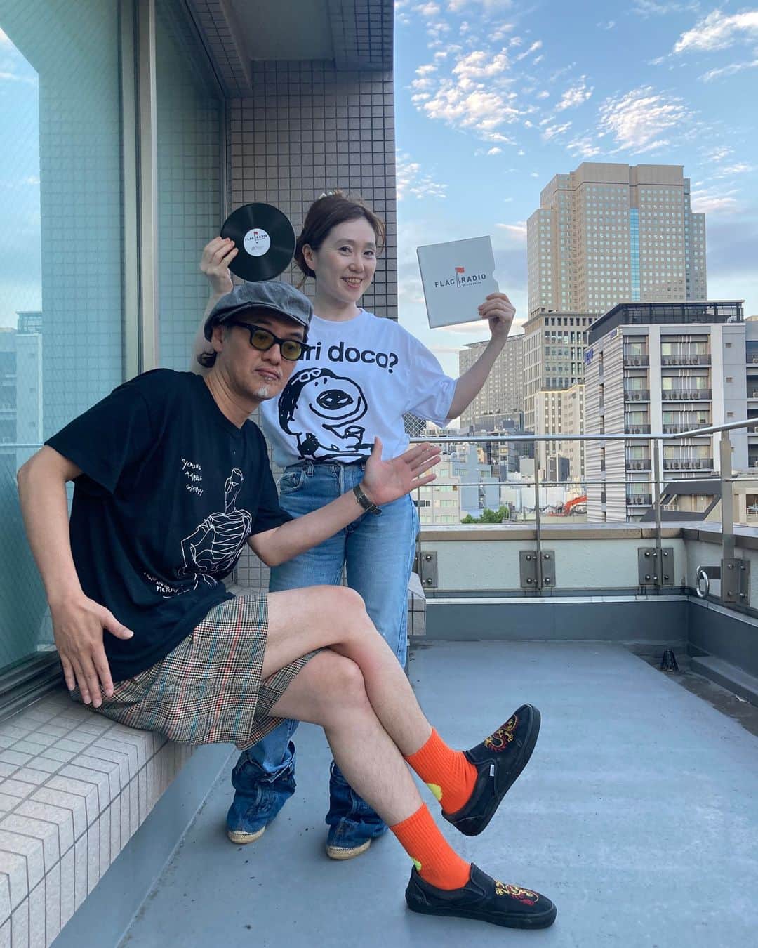 のインスタグラム：「今月もα-STATION「FLAG RADIO」 毎週金曜日はEGO-WRAPPIN’が担当します！  本日21:00から。  今夜も、ふたりのどんな選曲とトークが飛び出すのかをお楽しみに！ 全国の皆さんもradikoで是非聴いてください。   α-STATION「FLAG RADIO」  毎週金曜 21:00～22:00  明日は、台湾／台南で行われる浪人祭Vagabond Festival 2023に出演します。 5年ぶりの台湾でのライブです。    #egowrappin #エゴラッピン　  #astation #flagradio  #2023浪人祭 #VagabondFestival」