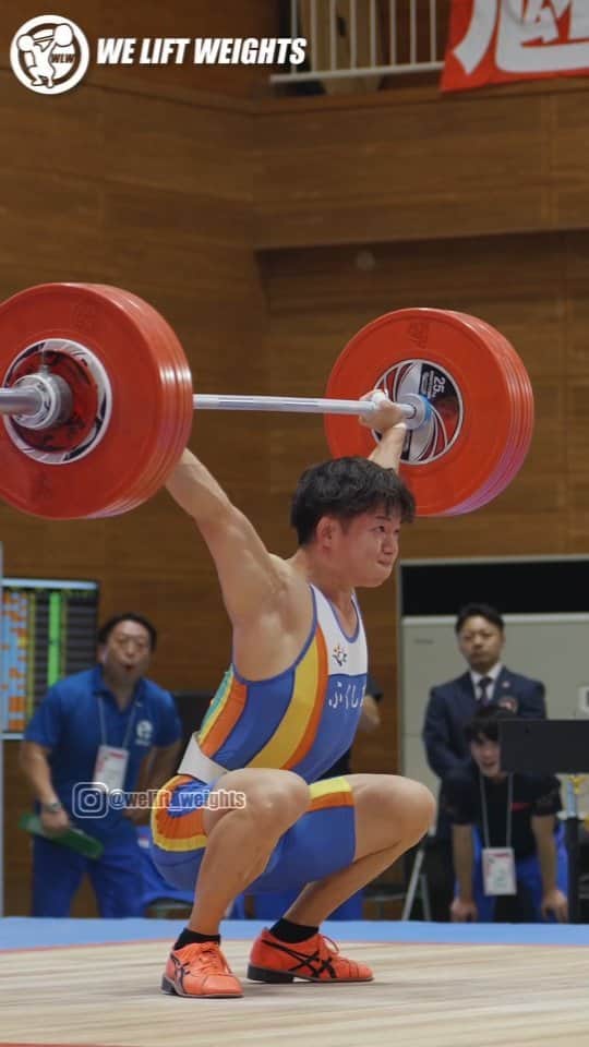 近内三孝のインスタグラム：「Konnai Mitsunori (73kg) snatching 141kg at 2023 Sports Festival! He just finished competing at Asian Games and decided to go pretty light at this competition. He won in the snatch and in the total. #olympicweightlifting #weightlifting #snatch #crossfit #squat」