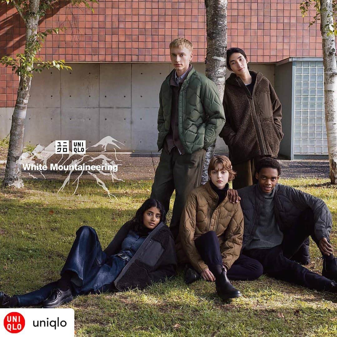 ホワイトマウンテニアリングのインスタグラム：「_ A collaboration with White Mountaineeiing Fall/Winter 2023 Collection Launch from today.  @uniqlo  @whitemountaineering_official #whitemountaineering #uniqloandwhitemountaineering #UNIQLO #LifeWear  *The launch date and availability differ among regions.」