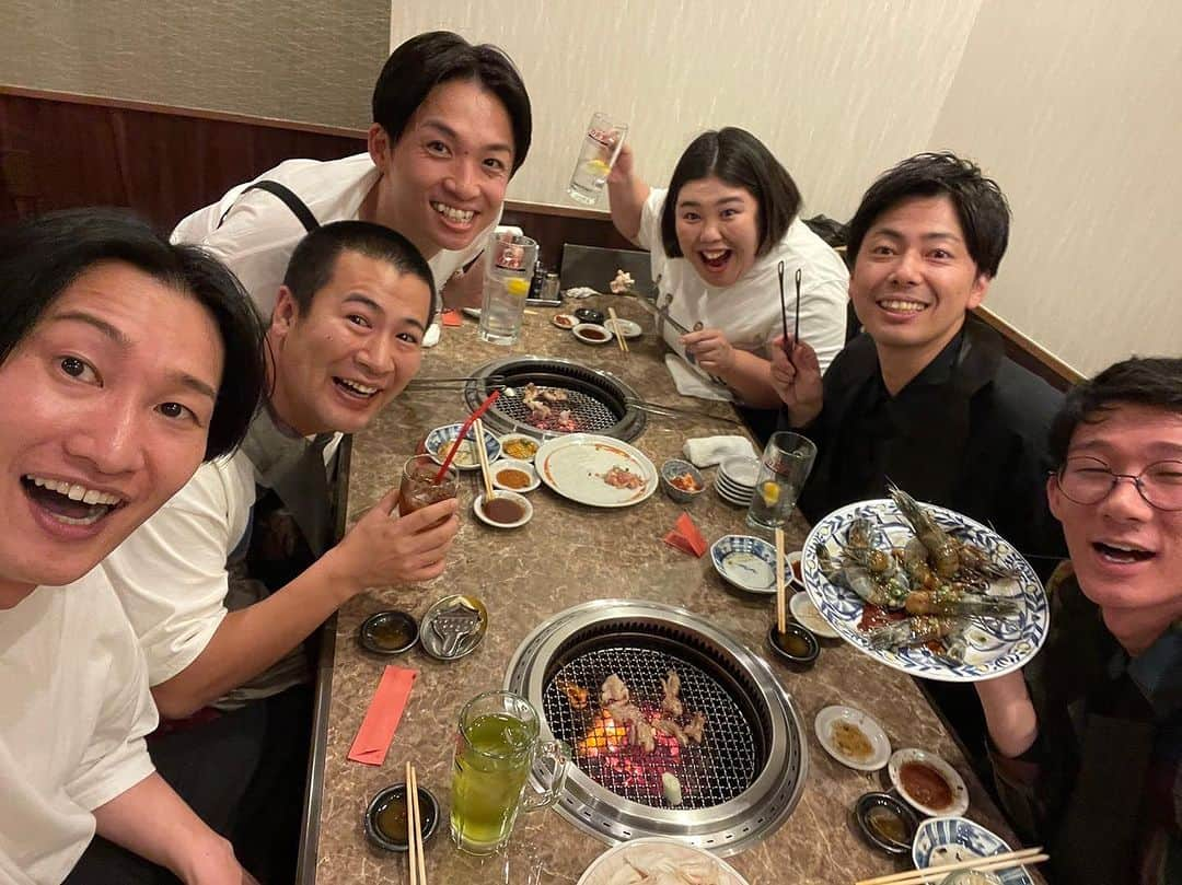 西村真二さんのインスタグラム写真 - (西村真二Instagram)「* 河井ゆずる慕い隊 #収録からの焼肉という完璧ムーブ #お肉意味分からんぐらい美味かった #どれも柔らかくて肉の旨味がすごかった #いい意味で全部同じ味した #全然いい意味じゃない #きょんがずっと両サイドに怒られてた #ゆずるさん最高の時間をありがとうございます #こんな日がずっと続け」10月13日 11時45分 - shinji_nishimura0630