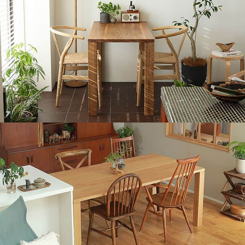 Re:CENO（リセノ）さんのインスタグラム写真 - (Re:CENO（リセノ）Instagram)「【新商品】オーダーテーブル「OAK TABLE」の企画経緯とコンセプト設計についてお話しします。  こんにちは。ヤマモトです。  この度、オリジナル家具シリーズ 「Re:CENO product」から初めてとなる カスタムオーダー対応テーブルをリリースします。  この新作テーブルは、オーク無垢材を贅沢に使用した 王道の意匠に、特殊な機構を使って幕板を取り去り、 チェアをテーブル下にきれいに収められます。  また、素材を活かしたシンプルな設計にすることで、 低価格でカスタムオーダーできるようにしました。  カスタム項目も多岐に渡り、幅・奥行きだけでなく 高さ、天板の厚さ、仕上げ塗装、カラーなど お好みに応じてオーダーいただけます。  ▼企画と設計のポイント  ① 贅沢に「オーク無垢材」を使用した 　 シンプルで一生使えるデザイン  ② 足元をゆったり広々使える 　 「幕板」を無くした特別設計  ② 多彩なカスタムオーダーで 　 「自分のおうちにぴったり！」が叶います  ③ すぐに欲しいという方に向けて 　 お得な「即納モデル」もご用意しました  ---------------------------------------  ●マガジンでは、より詳しく紐解いています。 商品タグのリンクから、チェックしてみてくださいね。  #receno #interior #naturalvintage　#furniture #リセノ #ナチュラルヴィンテージ #センスのいらないインテリア #ダイニング　#ダイニングテーブル #テーブル #オーダーテーブル #ダイニングインテリア #リビングダイニング #カスタムオーダー #ナチュラルインテリア #北欧ヴィンテージ #北欧インテリア」10月13日 12時00分 - receno.interior