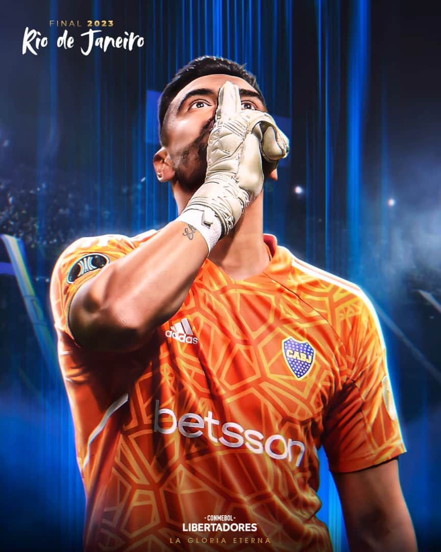 セルヒオ・ロメロのインスタグラム：「🧤🔝 CHIQUITO ROMERO  🏆⭐️ El arquero que sueña con conquistar la #GloriaEterna con @bocajrsoficial en su primera CONMEBOL #Libertadores.」