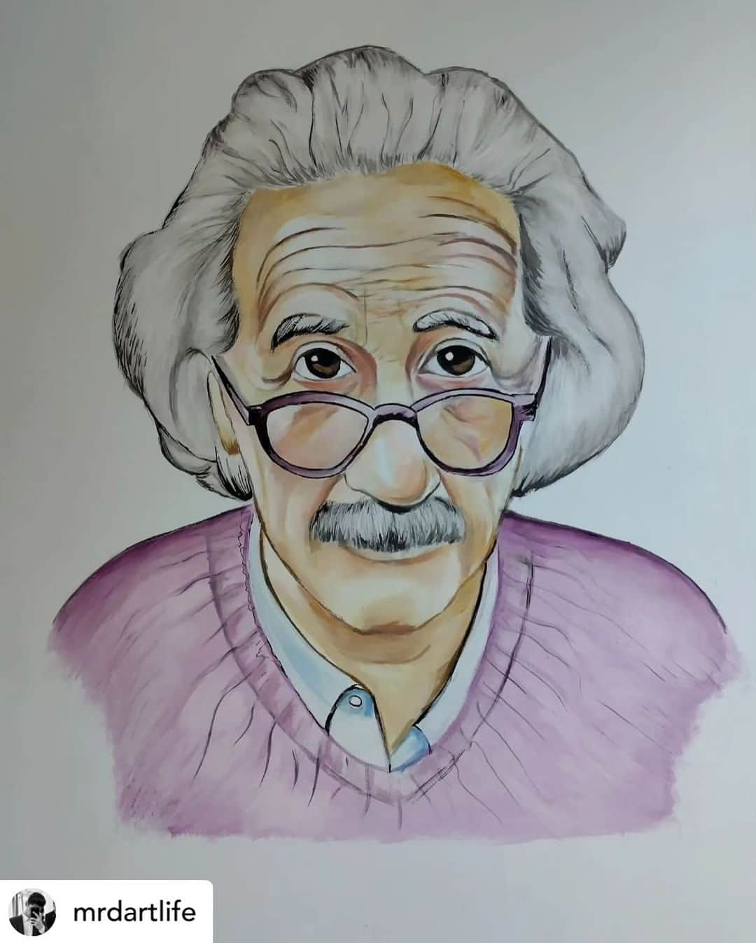 アルベルト・アインシュタインさんのインスタグラム写真 - (アルベルト・アインシュタインInstagram)「Fan art Friday! Tag @alberteinstein and your art may be chosen next week! Posted @withregram • @mrdartlife」10月13日 22時34分 - alberteinstein