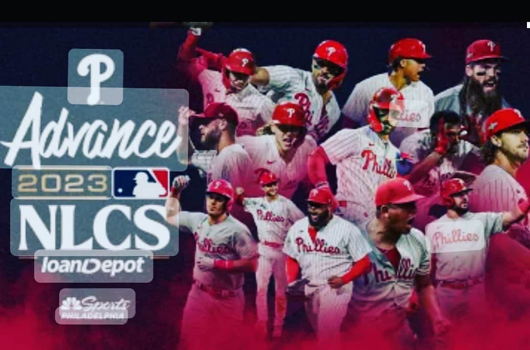 トム・ベリカのインスタグラム：「Took down the number 1 team and heading to Championship series! @phillies are on fire. #philadelphiapride」