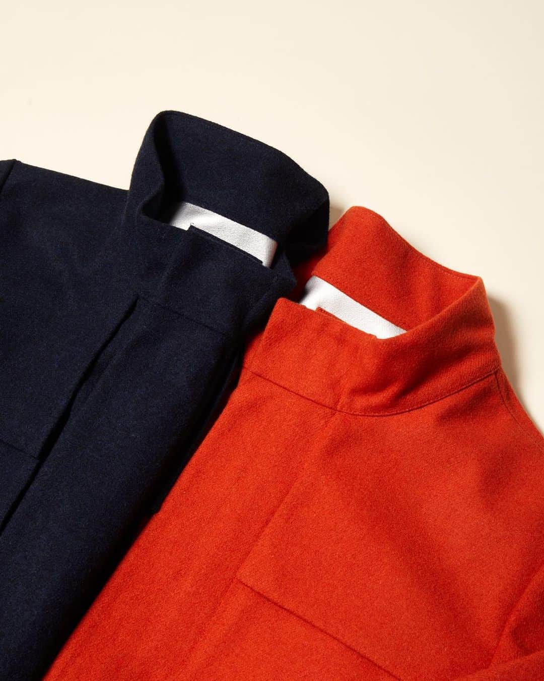ケイウェイのインスタグラム：「Dive into the cozy elegance of our wool jacket, available in two striking color options to match your unique style. Whether you lean towards timeless neutrals or vibrant pops of color, we've got you covered in comfort and style.   #KWAY」