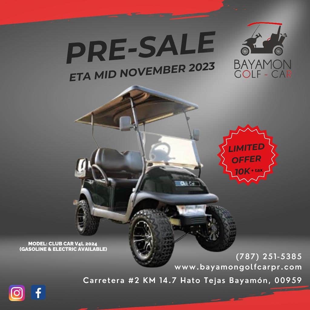 ミゲール・コットのインスタグラム：「🔥Bayamón 🤠👖🔥 Pre-Venta exclusiva móntate en el #2024 en tu @clubcarpr . Oferta por tiempo limitado—— 🔥👉🏻 Menciona que vistes esta promoción en la página de #MC y obtendrás SIN costo adicional dos accesorios: Parabrisas y espejos laterales.」