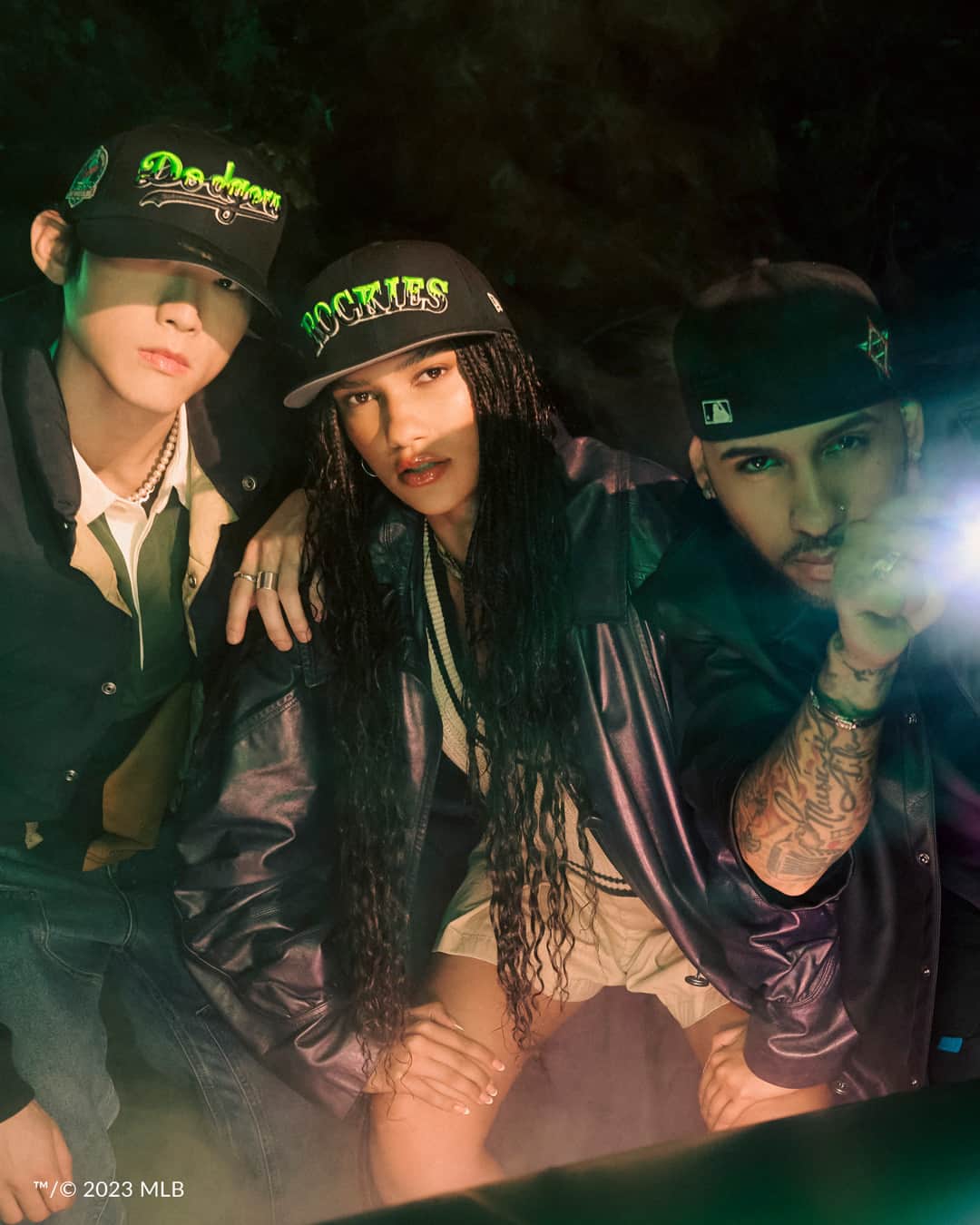 ニューエラ・キャップのインスタグラム：「No tricks here. Treat yourself to the Creep Collection from select MLB, NFL, and NBA teams now at New Era Cap.  *Imagery taken under blacklight, caps are not glow in the dark」