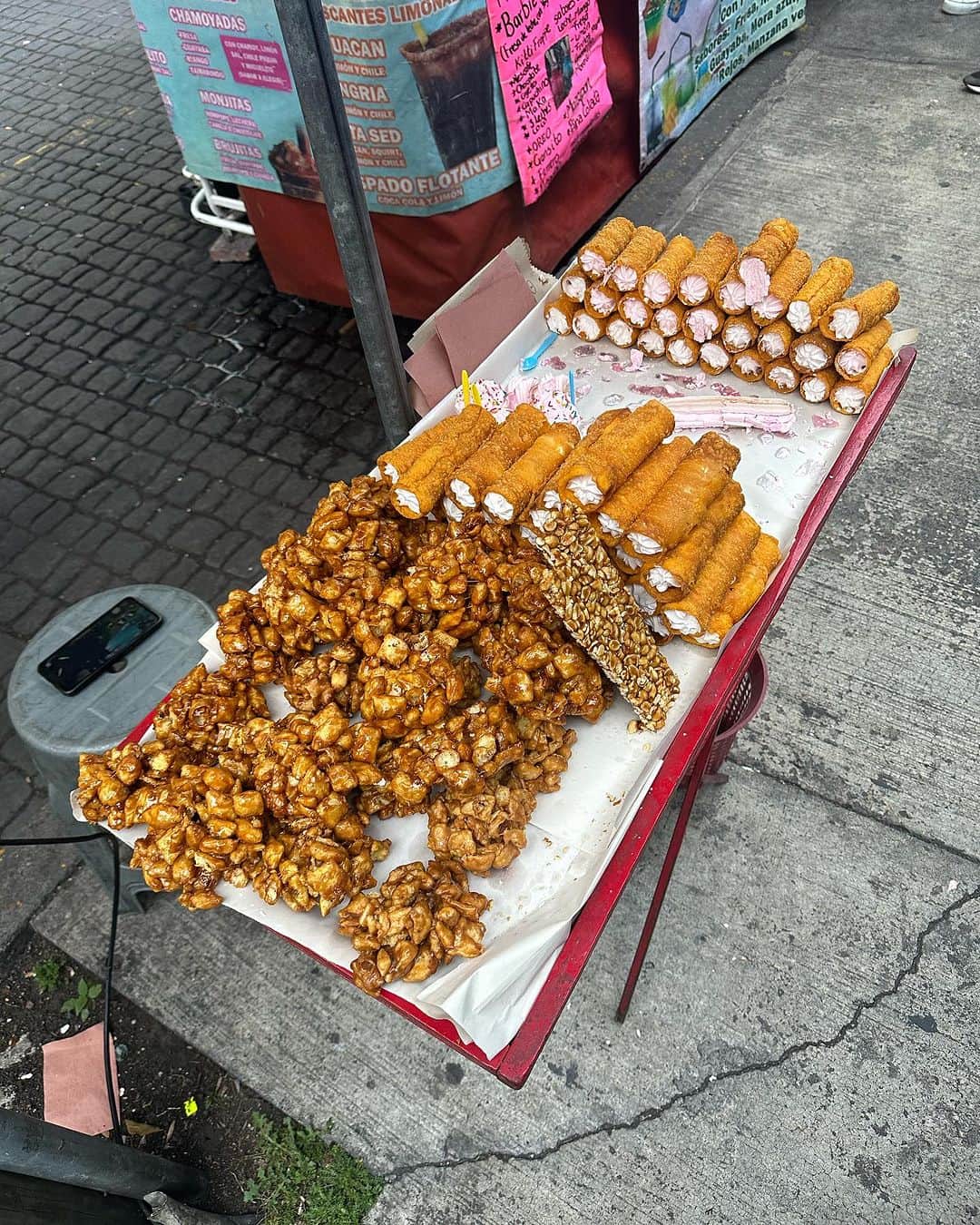 トームさんのインスタグラム写真 - (トームInstagram)「It’s FRY-DAY the 13th, so please enjoy all of the fried food currently clogging our arteries from the street markets of #Coyoacan (all consumed in one afternoon, with a take away Argentine #choripan baked potato - not seen / obscene!) #fridaythe13th」10月13日 23時05分 - tomenyc