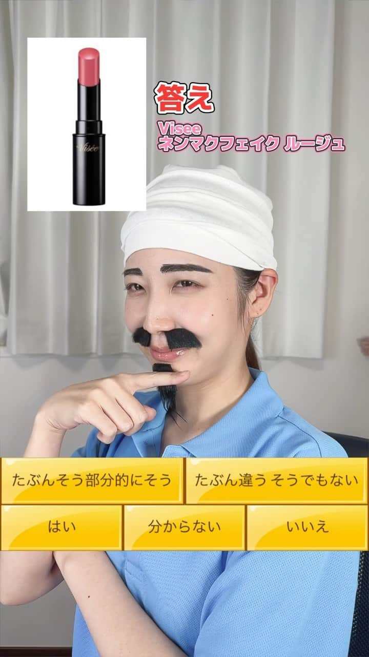 サラのインスタグラム：「コスメアキネーターやってみた💄  #美容 #コスメ #メイク #リップ #ヴィセ #アキネーター #makeup #cosmetics #beauty」