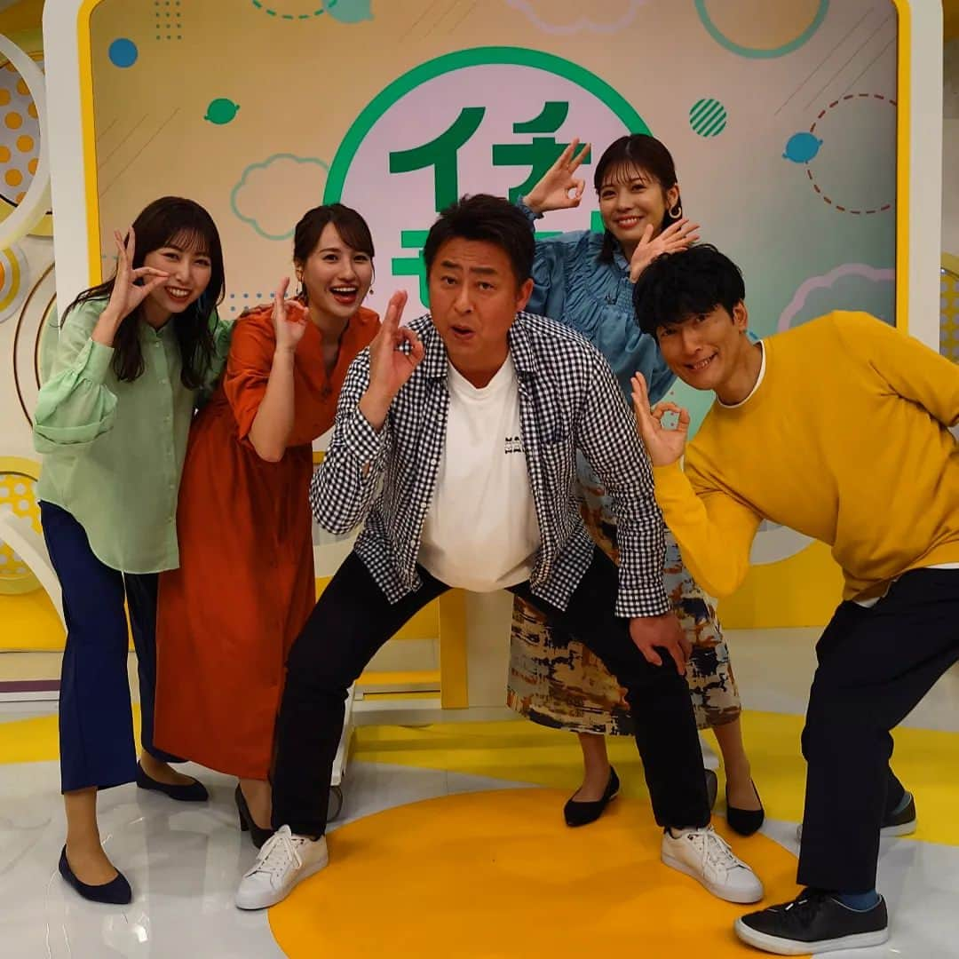 北海道テレビ「イチオシ！モーニング」のインスタグラム：「土曜あさ６時３０分からの #イチモニ   10/14（土）もスタジオは このメンバーで元気に放送します👌  #福永裕梨 #田口彩夏  #小俣彩織 #藤尾仁志  #岩本勉 #ガンガン解説」