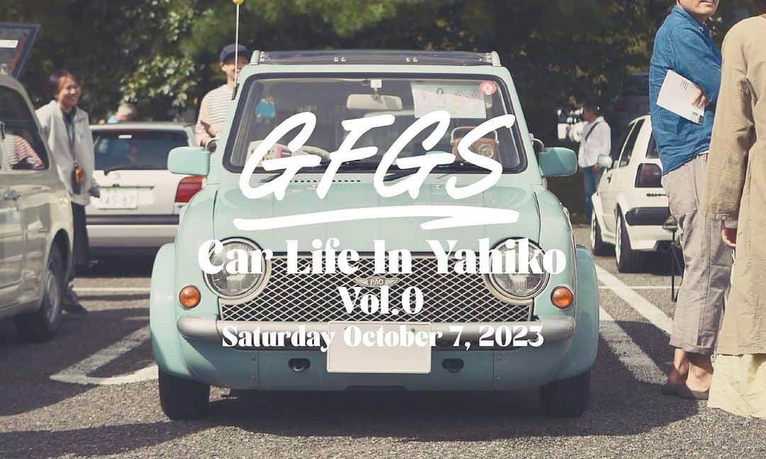 G.F.G.S.さんのインスタグラム写真 - (G.F.G.S.Instagram)「. GFGS CarLife In Yahiko vol.0 @gfgscarlife  10/7に開催されたvol.0、無事に終了することができました。 会場に並んだクルマを楽しむ展示参加者さま・一般見学のお客さま同士の会話と、弥彦という自然豊かなロケーションが心地良いイベントとなりました。  エントリーをしてくださったステキなクルマのオーナーの皆さま、  会場を音楽や飲食・ライブ配信で盛り上げてくださった GOOD BYE APRIL(@goodbyeapril ) DJ:YOUNG MASTER - Bar Book Box(@barbookbox ) armonia(@armonia.niigata ) MELT(@melt.this.way ) KOKAJIYA (@kokajiya ) BBC Kamo Miyagemono Center(@bbc_kamo ) - ファルコンラジオ（@fal_radio ）  開催まで1ヶ月と時間が限られている中で動いてくださった関係者の皆さま 当日スムーズに運営をしてくださったスタッフの皆さま 本当にありがとうございました！  Vol.1につなげるためのvol.0。 今回の反響を次に繋げ、次回さらに進化したイベントとなるように着々と準備していきたいと思います。 Vol.0当日にお披露目となったGFGS CARPROJECTの特別架装cubeZ11についても後日詳細を投稿します。  *Special Thanks*  @rise_hayashi @84base_motorworks  #gfgs #gfgscalife #carlife #carmeeting #cardesign #carlovers #lovecars #pikecar #twingo #renaulttwingo #fiatpanda #fiat #citroen2cv #minicooper #vmgolf2 #nissancube #figaro #日産パオ #Be1 #弥彦 #車イベント #パイクカー #パイクカー好き #車好き #車好きな人と繋がりたい #可愛い車 #車好き女子 #車が好き」10月13日 17時32分 - gfgs