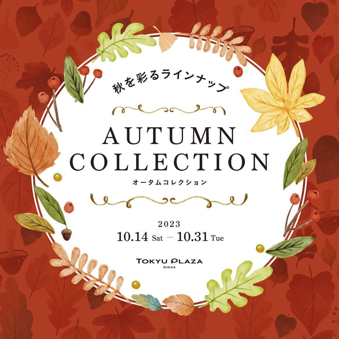 TokyuPlazaGinzaofficialのインスタグラム：「・ ≪TOKYU PLAZA GINZA AUTUMN COLLECTION ～秋を彩るラインナップ～≫   東急プラザ銀座から皆様へ秋におすすめの商品・サービスを ご紹介いたします。 秋に嬉しい特典もご用意しております。   過ごしやすく快適な日本の秋、 秋らしいコーディネートを楽しんでみたり、 秋グルメを味わってみたり、 冬に向けてちょっと贅沢なスキンケアをしてみるなど、 あなたらしい秋の過ごし方を東急プラザ銀座で 探してみてください。   【期間】10月14日(土)～10月31日(火)   ※商品の販売期間は各店舗により異なります ※特典・サービスなどの詳細は各店舗へお問い合わせください ※本施策は予告なく中止・変更となる場合がございます  #東急プラザ銀座 #銀ブラ #銀ぶら #銀座 #ginza  #有楽町 #日比谷 #銀座カフェ #銀座グルメ #銀座ランチ #銀座ディナー #銀座デート #お買い物 #秋冬コーデ #秋の装い #オータムカラー #味覚の秋」