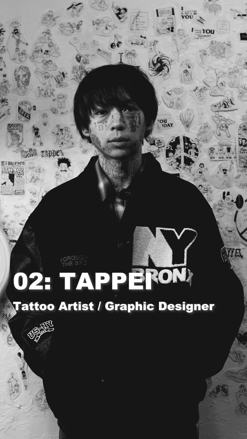 WEGOのインスタグラム：「ㅤㅤㅤㅤㅤㅤㅤㅤㅤㅤㅤㅤㅤ PASSION FOR「TAPPEI・タトゥーアーティスト／グラフィックデザイナー」  2018年からスタートし今年で5年目を迎える、情熱＝パッションを持つすべてのひとを応援するWEGOのプロジェクト、「PASSION FOR」。 様々なシーンで活躍する方に、自身が思う“パッション”について掘り下げるスペシャルインタビュー企画。 今、タトゥーアーティスト／グラフィックデザイナーとして “TAPPEI” が何に情熱を注ぎ、何を想い活動しているのか？お話を伺いました。  TAPPEIさんのインタビュー動画は、YouTubeでも掲載。」