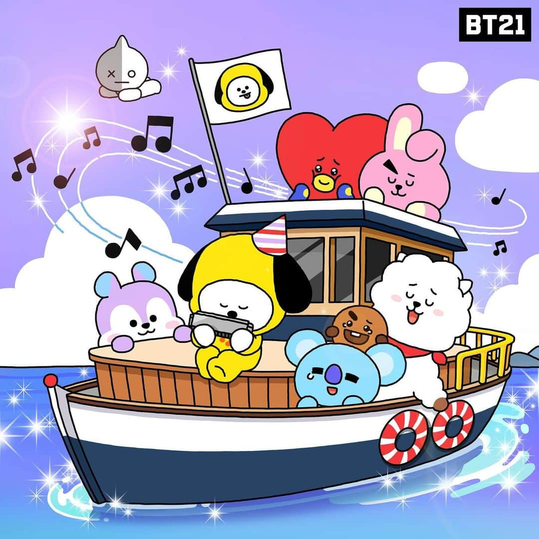 BT21 Stars of tomorrow, UNIVERSTAR!さんのインスタグラム写真 - (BT21 Stars of tomorrow, UNIVERSTAR!Instagram)「CHIMMY songs will lead us to our dream destination 🚢✨  #BT21 #dream #adventure #sweet #song #harmonica #congrats」10月13日 18時03分 - bt21_official