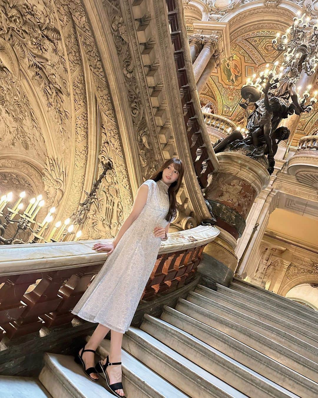 中村このみさんのインスタグラム写真 - (中村このみInstagram)「.  📍 OPERA GARNIER🎭 目に入るもの全てが美しく、 とても素敵な空間でした(˶ ̇ ̵ ̇˶ ) . #operagarnier #オペラガルニエ #Paris#France#パリ#パリ旅行#フランス#フランス旅行#海外#海外旅行#旅行コーデ#ワンピース#onepiece#ootd#code#コーディネート#ファッション」10月13日 18時14分 - konomi__119