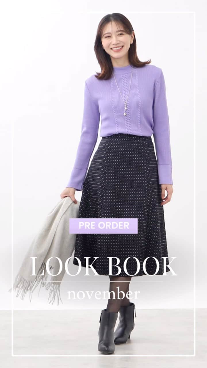 のインスタグラム：「| 11月LOOK BOOK |  本日より、Reflect公式サイトにて 11月LOOK BOOKが公開されました！  冬の主役となるバリエーション豊富なコートや ベーシックカラーになりがちな冬コーデを 華やかに演出してくれるカラーニットなど 多数ご用意しております。  あわせて、公式オンラインストアでは 先行受注でポイント7倍キャンペーンを 開催中です！  お得なこの機会に ぜひチェックしてみてください♪  ※ 商品の詳細は画面下部の「画像を見る」を タップ☑でご覧いただけます。  ▼プロフィール@reflect_kobe_officialより、 公式サイトページにリンクいただけます。  #reflect #リフレクト」