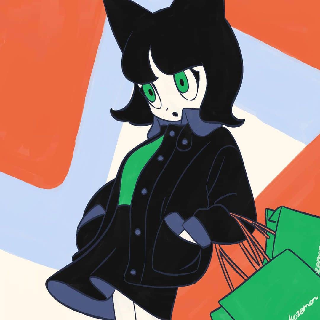 ねこぜもんのインスタグラム：「R11R×池袋PARCO SPECIAL EXHIBITION  ”Emotions2023”   本日よりスタートです！  200点の描き下ろしイラストでメイクアップされた池袋PARCOへぜひお越しください！  僕の絵は7階に展示されています🏃  期間 10/13(金) - 11/12(日）  オンラインショップでは図録と複製原画の販売もございますので遠方の方もぜひぜひチェックしてみてください🤝  https://ikebukuro.parco.jp/page/r11r/  #Emotions2023 #illustration #Illustrator #池袋PARCO #art #artwork #イラスト #絵 #猫」