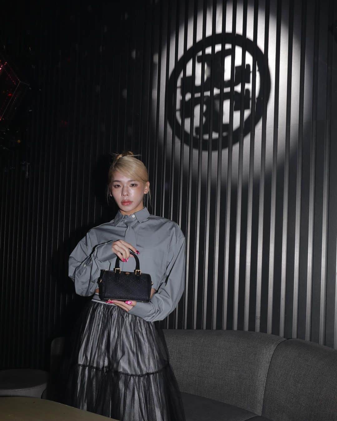 とうあのインスタグラム：「toryburch💖🎀🎱🖤 T Monogram Blackローンチイベントへ🤍🪽  #Toryburch  #Tmonogram  #トリーバーチ  #Tモノグラム  #PR」