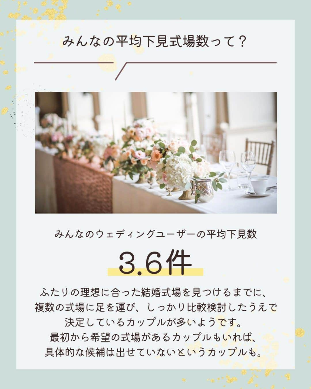 みんなのウェディングさんのインスタグラム写真 - (みんなのウェディングInstagram)「. . ˗ˏˋ Wedding Column...♡ ˎˊ˗ . こんばんは🌙みんなのウェディングです☺️  今日は、ふたりの理想を叶える結婚式にするために…✨ #結婚式準備 の第一歩である式場見学についてお送りします🕊️ ⁡ ……………………………………………………………………  ˗ˏˋ #みんなのウェディング花嫁 でpostしよう🤍 ˎˊ˗  上記と #みんなのウェディング を付けて投稿すると このアカウントで紹介されるかも…🕊️ ぜひ皆さまのとっても素敵なお写真、お待ちしてます✨  …………………………………………………………………… ⁡ 自分たちらしい結婚式を挙げるためには、 結婚式場選びがとっても大切😌 そのためには実際に足を運んでの見学が欠かせません。  本日は、式場見学の日程調整について わかりやすくご紹介します✨  ぜひ、#式場見学 の参考にご覧ください🕊️  -------------------------------------------- 🌼結婚式場の正直な口コミ・実際の費用明細が見れる 結婚式の情報サイト @minnano_wedding プロフィール🔗から 結婚式場を検索してね🕊️ ・ 🌼結婚式準備に役立つ情報も更新中🕊️ ・ 🌼結婚式準備のお悩みや式場＆ドレスの予約相談は ハイライトのLINE相談✍️ をチェック🕊️ --------------------------------------------  #結婚式 #式場迷子 #結婚式アイデア #プレ花嫁 #婚姻届 #結婚式準備 #婚約 #顔合わせ #縁起の良い日　 #両家顔合わせ #結婚式準備レポ #婚約指輪探し #婚約しました　 #入籍 #プロポーズ #婚約指輪 #結婚指輪 #結婚 #入籍しました #一流万倍日 #プレ花嫁　 #2024春婚 #2024夏婚 #2024秋婚 #2024冬婚　 #プレ花嫁準備 #プレ花嫁さんと繋がりたい」10月13日 19時00分 - minnano_wedding