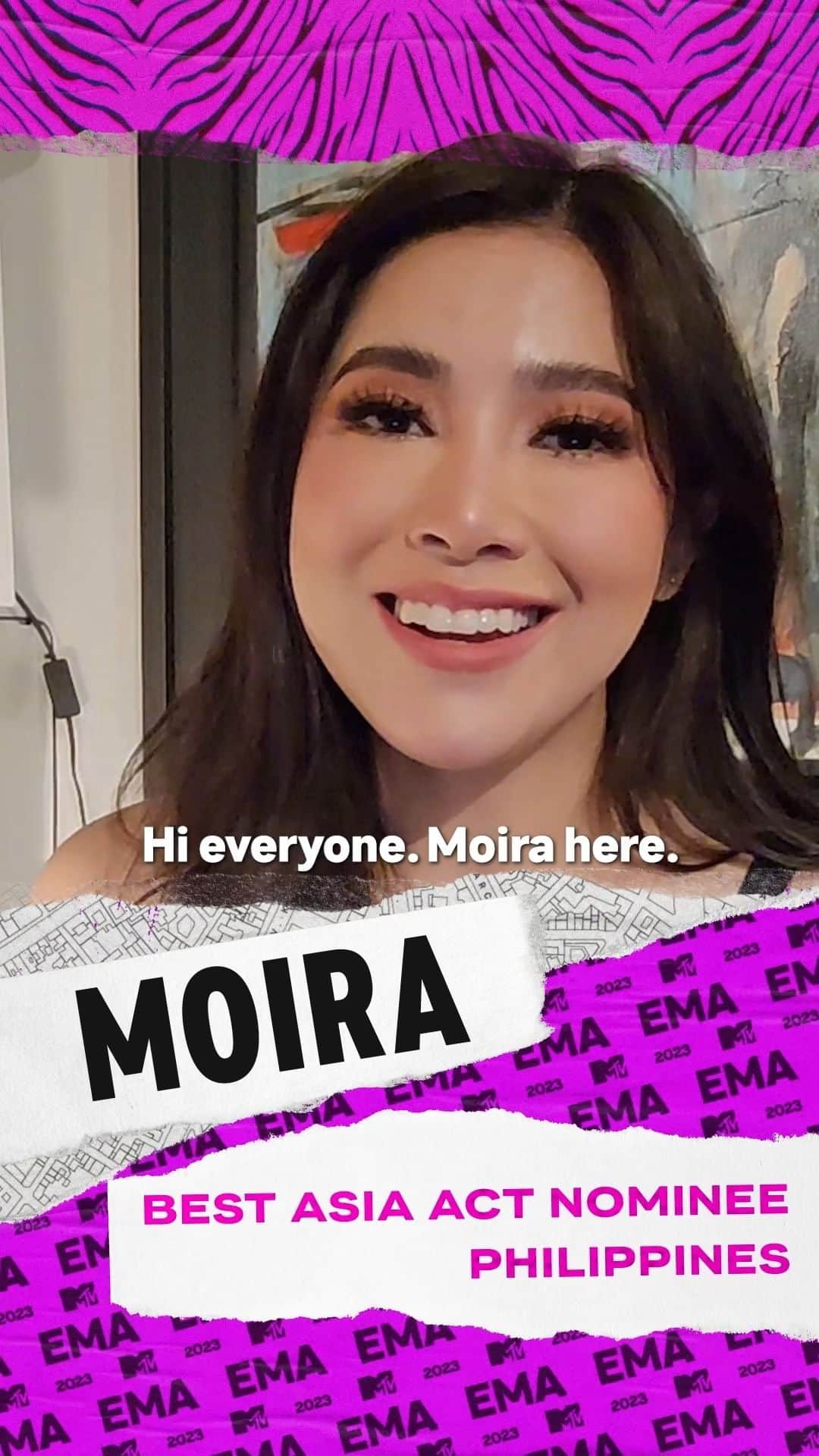 MTV Japanのインスタグラム：「🚨#Moira からコメントが到着！#MTVEMA  11/6（日本時間）にパリで開催される「2023 MTV EMA」🏆 #BestAsiaAct にMoira(@moiradelatorre)がノミネートされています！   アジアのベストアーティストはあなたの投票で決まります！   ▼投票はこちら https://mtvema.com 〆切:11/1 (水)7:59まで」