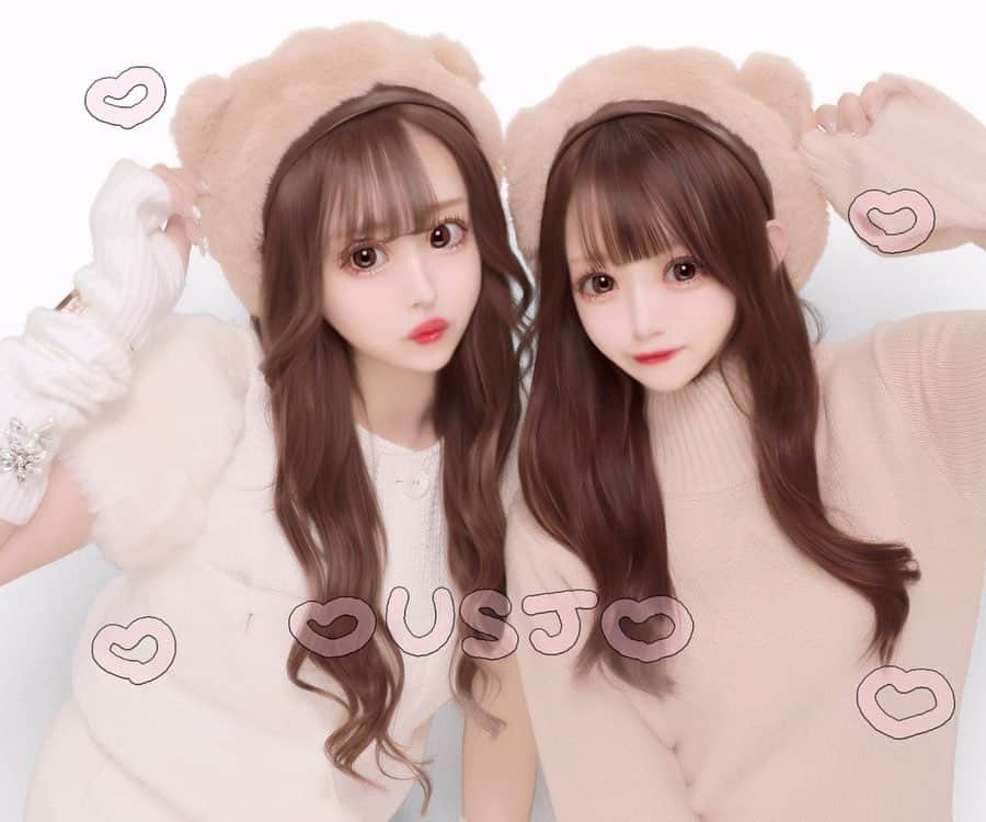 神楽ひなこさんのインスタグラム写真 - (神楽ひなこInstagram)「姉妹みたいでしょー♡♡かわいい？🧸  #ユニバ #USJ #プリクラ #ルートミー #ユニバコーデ #ティムコーデ」10月13日 19時45分 - hinako_kagura