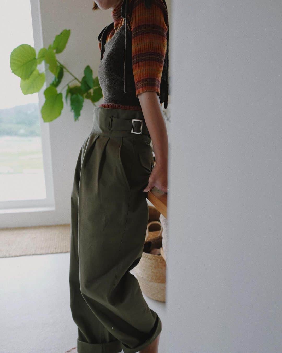 Pur 軟らか 池田泉さんgurkha pants (beige)