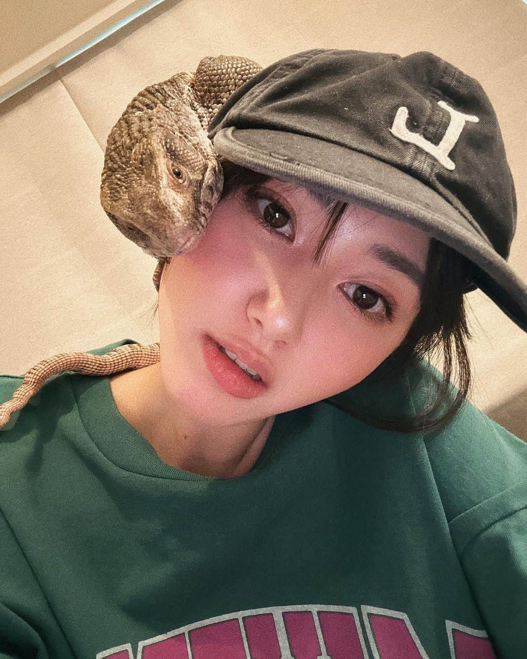 黒田瑞貴さんのインスタグラム写真 - (黒田瑞貴Instagram)「最近のぐぅさんツーショットまとめ🦎  #petlife #petlizard #pets #savannamonitor #varanusexanthematicus #爬虫類　#爬虫類女子 #爬虫類好き」10月13日 19時54分 - kurodamizuki_